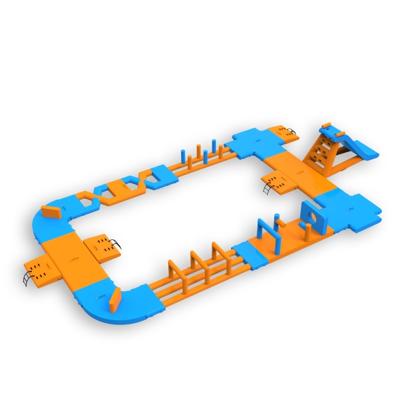 Parc aquatique gonflable Ni (23 x 12 m)
