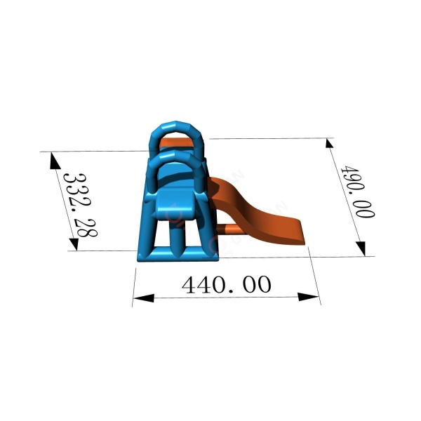 Toboggan avec coussin de saut - parcs aquatiques gonflables