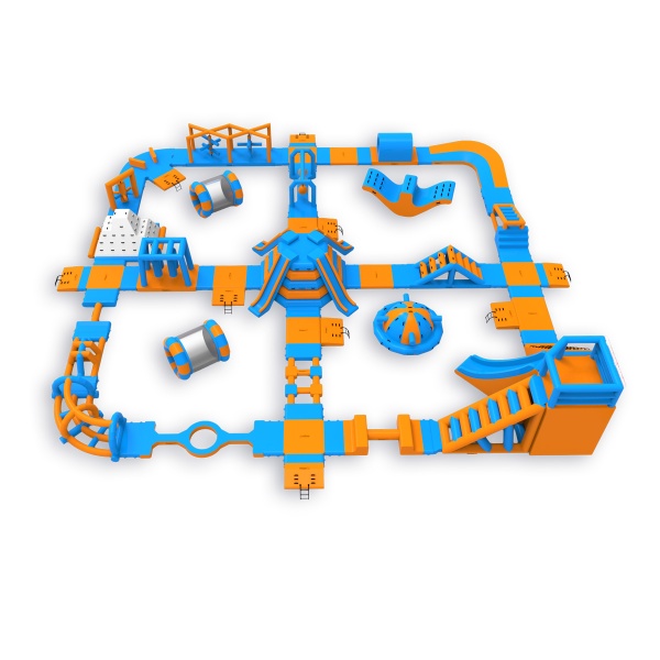 Parc aquatique gonflable Pi (31 x 30 m)