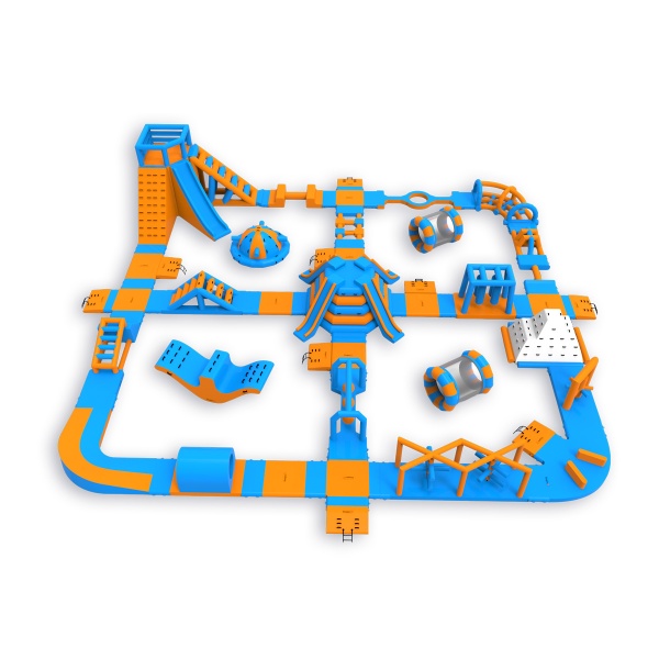 Parc aquatique gonflable Pi (31 x 30 m)