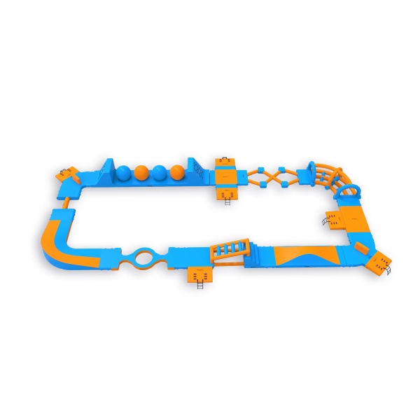 Parc aquatique gonflable Poséidon (29 x 14 m)