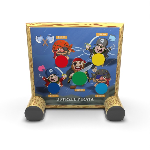 Cible gonflable pirate - lancer de haches