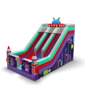 Toboggan gonflable double...