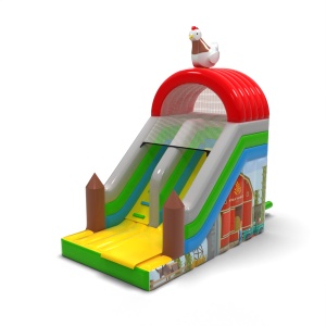 Toboggan gonflable sur le...