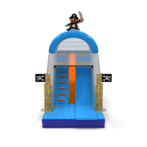 Toboggan gonflable pirate avec imprimé