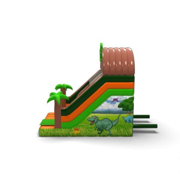 Toboggan gonflable avec imprimé sur le thème des dinosaures