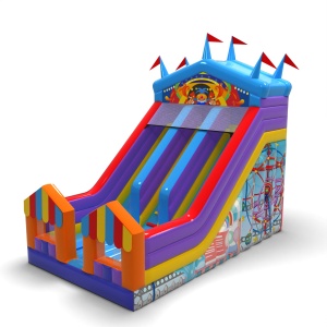 Toboggan gonflable double...