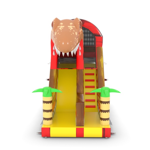 Toboggan gonflable sur le thème dinosaures