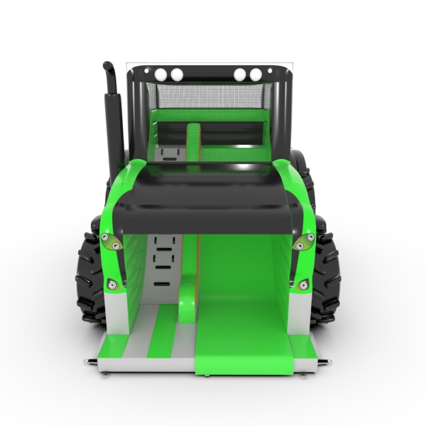 Toboggan gonflable Tracteur