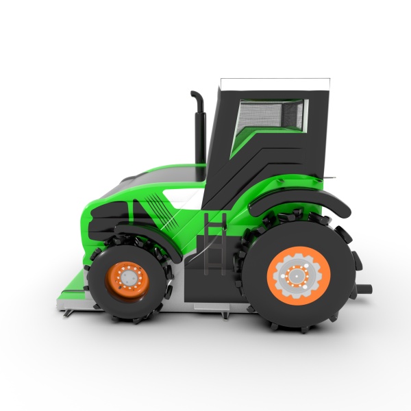Toboggan gonflable Tracteur