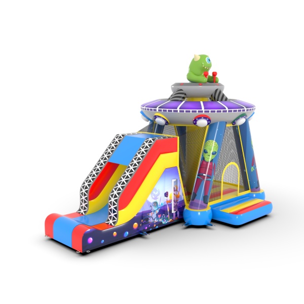 Château gonflable combo sur le thème de l'espace - 8 m