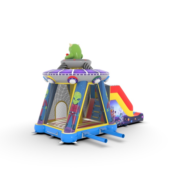 Château gonflable combo sur le thème de l'espace - 8 m