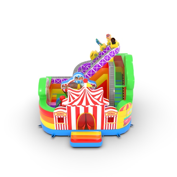 Gonflable avec toboggan combo Fête foraine
