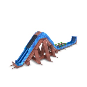 Toboggan gonflable aquatique Montagne - 47,5 m