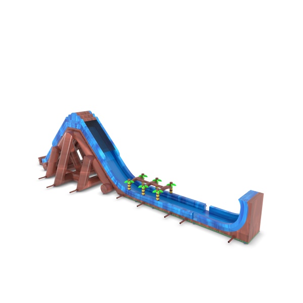 Toboggan gonflable aquatique Montagne - 47,5 m