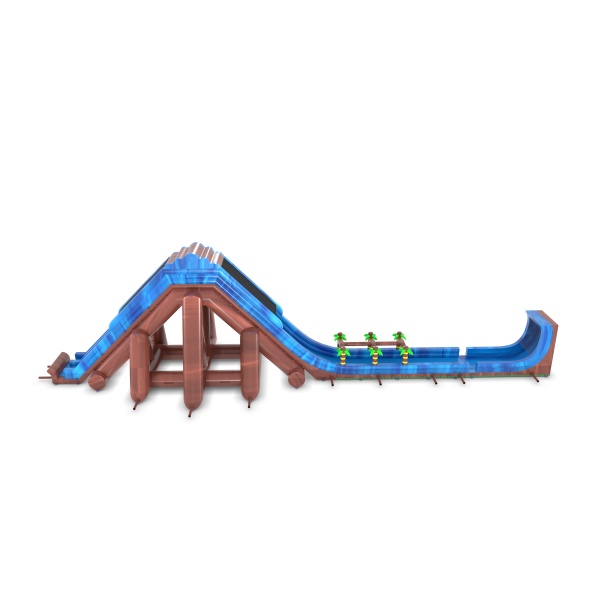 Toboggan gonflable aquatique Montagne - 47,5 m