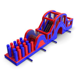 Course d'obstacles gonflable Ninja - 18m