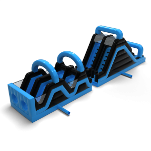 Course d'obstacles gonflable Race Blue - 15m
