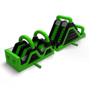 Course d'obstacles gonflable Race Green - 15m