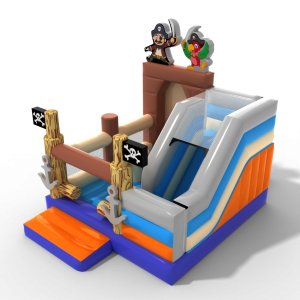 Gonflable avec toboggan -...