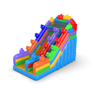 Toboggan gonflable Coloured...