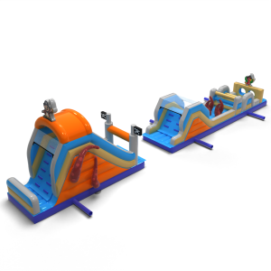 Course d'obstacles Pirate gonflable - 20m