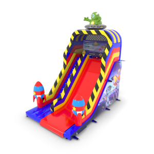 Toboggan gonflable sur le...