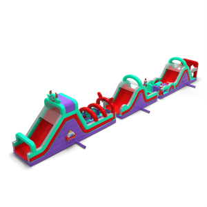 Course d'obstacles gonflable Espace "Long" - 30m