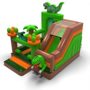 Gonflable avec toboggan -...