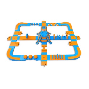 Parc aquatique gonflable Fi...