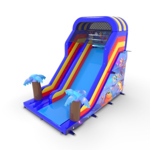 Toboggan gonflable imprimé...