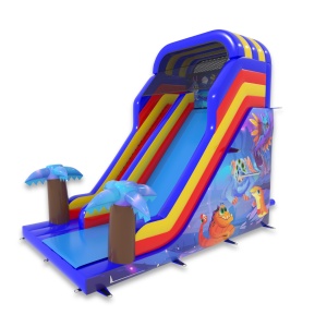 Toboggan gonflable agrandi...